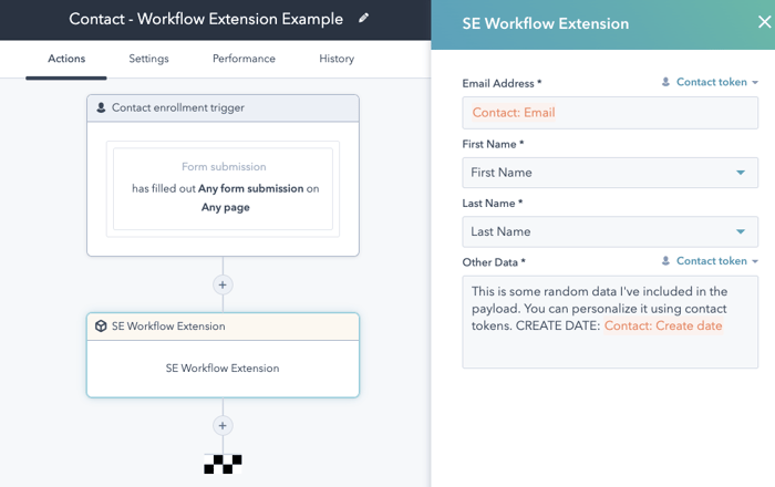 Extension de workflows