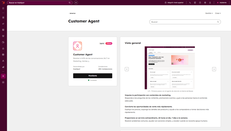 Customer Agent HubSpot