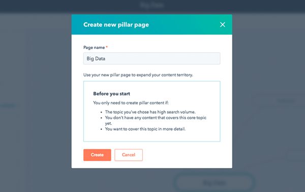 Pillar Page creation within HubSpot blogging