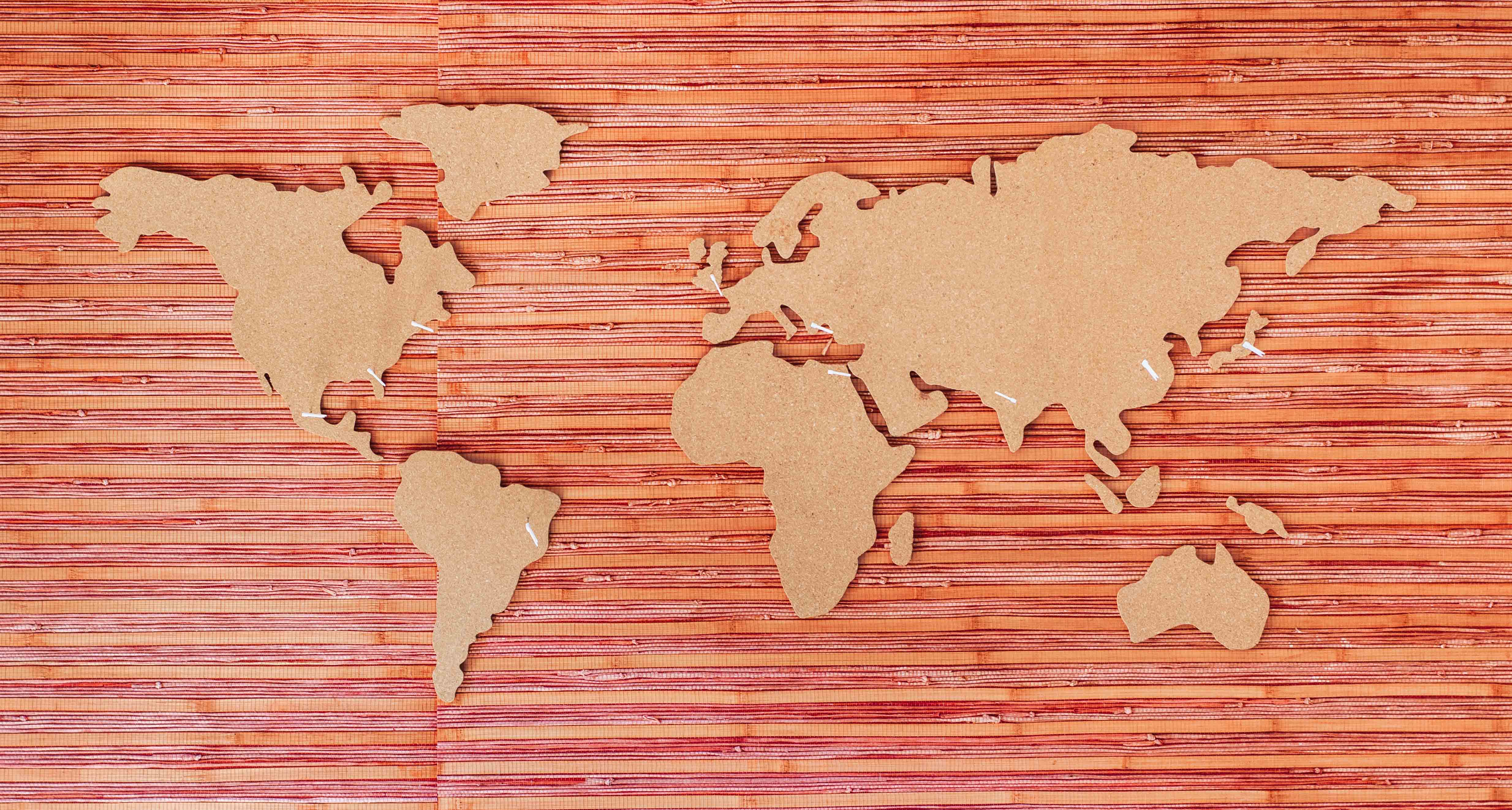 global marketing and a map of the world